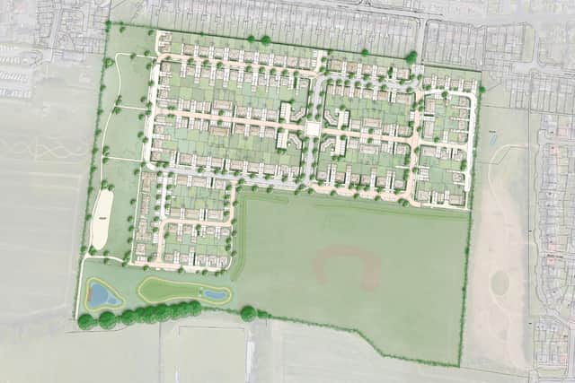 Foreman Home's sitemap for the proposed 225 homes