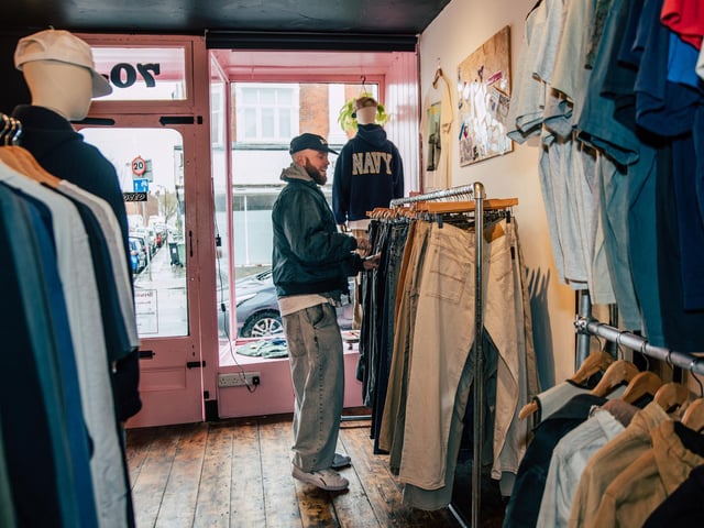 Take a look inside a brand new vintage shop in the heart of Southsea. Located in Albert Road, Actually Merlin Vintage was founded by Merlin Pitt after years of dreaming of opening a clothing store with sustainability at its core. Picture credit: Rebecca Cairns