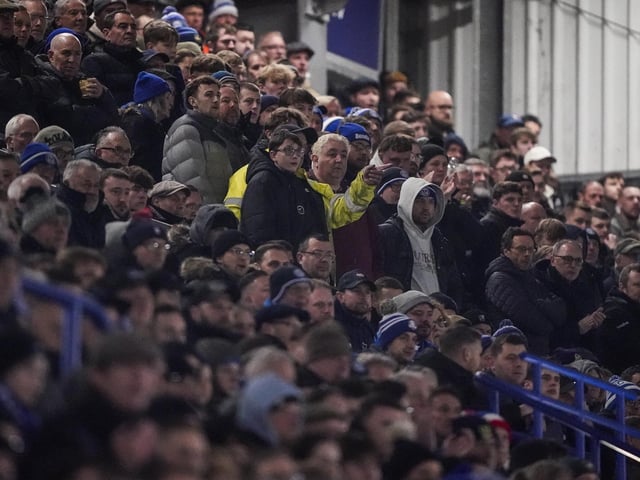 Pompey fans backed their team to a crucial Championship survival win over Cardiff last night.