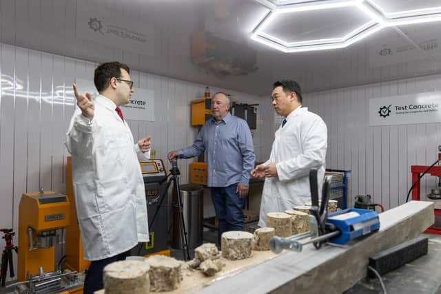 Alan Mak MP (right) with Windsor MP Jack Rankin and Structural Repairs CEO Roger Line
