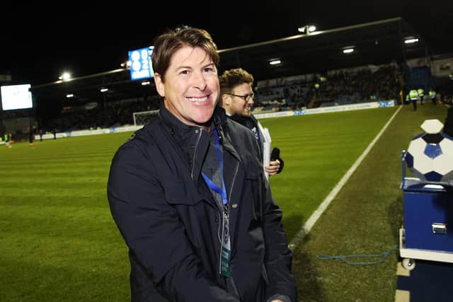 Darren Anderton was back at Fratton Park in December 2018 - and introduced to appeciative fans at half-time. Picture: Joe Pepler