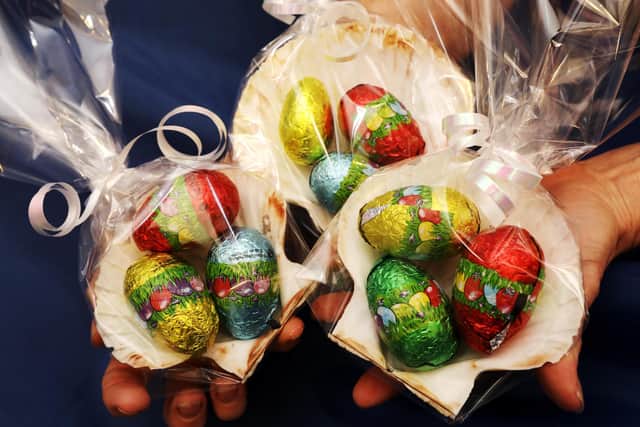Mini Easter eggs. Picture: Chris Moorhouse