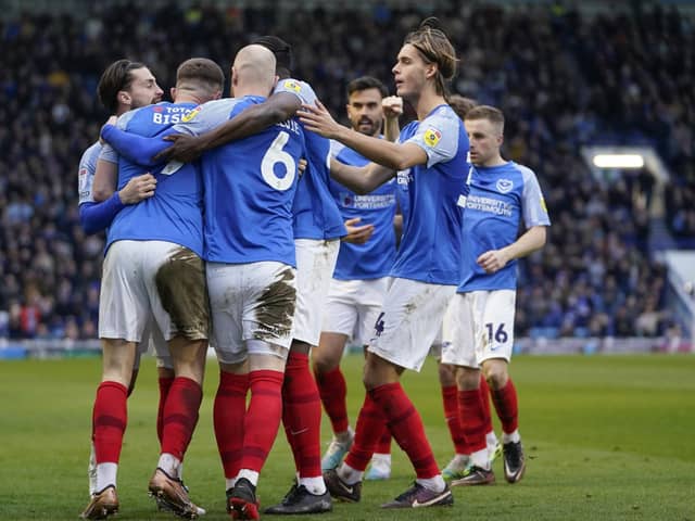 Pompey have to be celebrating success in League One next May. Picture: Jason Brown.
