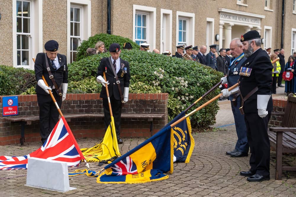 Remembrance Sunday service at Gosport War Memorial 
Picture: Matthew Clark