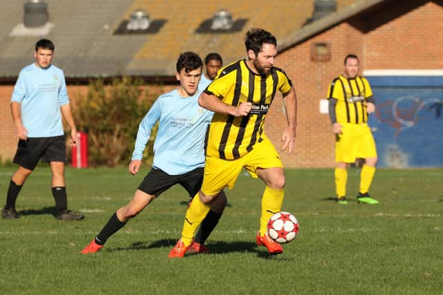 Co-Op Dragons (yellow/black) v AFC Eastney. Picture: Kevin Shipp