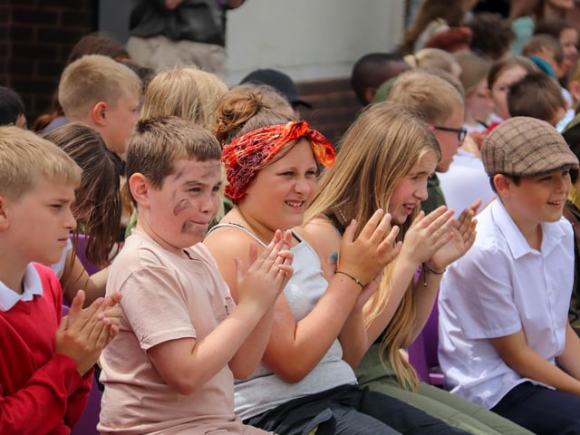 Highbury Primary School, Portsmouth celebrates D-Day on Friday 7th June 2024Picture: Habibur Rahman