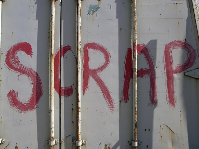 Pounds Yard at Tipner 30th May 2001. Scrap! Picture: Malcolm Wells