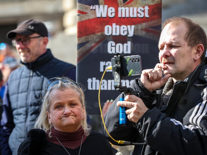 UKIP supporters were calling for mass-deportations. Picture: Chris Moorhouse (150325-067)