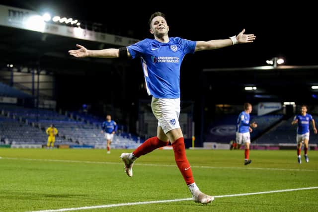 Pompey striker George Hirst. Picture: Robin Jones/Digital South
