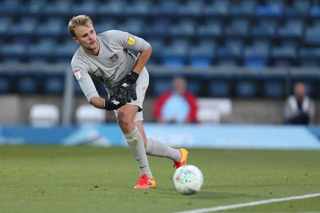 New Pompey keeper Lewis Ward (Photo by Pete Norton/Getty Images)