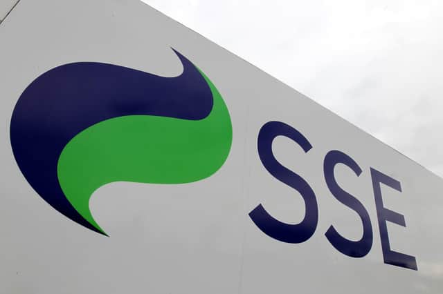 File photo dated 21/7/2011 of a sign for SSE. The energy provider SSE has agreed to sell its household supply business to Ovo Group in a ??500 million deal. PA Photo. Issue date: Friday September 13, 2019. See PA story CITY SSE. Photo credit should read: Andrew Milligan/PA Wire 