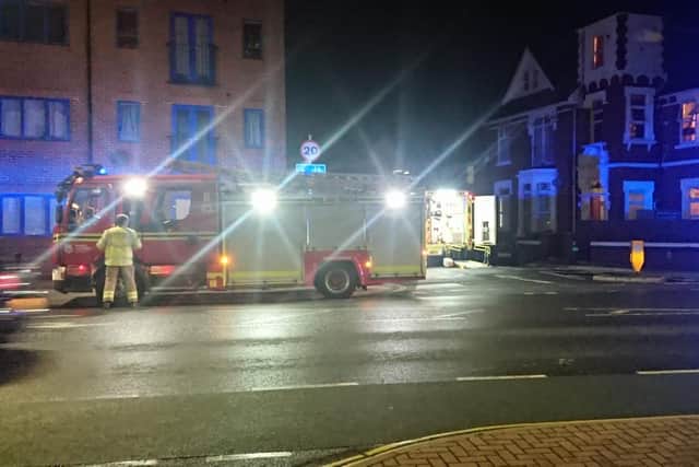 Firefighters from Cosham Fire Station were called to assist paramedics with the removal of a patient.