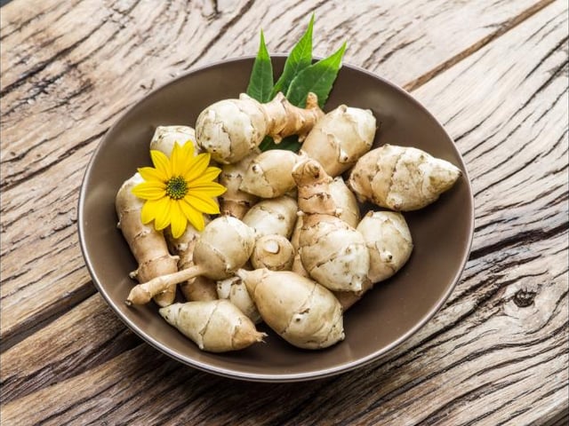 Also known as a sunroot, sunchoke, or earth apple, the Jerusalem artichoke is a root vegetable native to central North America.