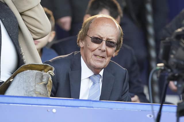 Fred Dinenage attending Pompey's 3-2 in over Lincoln City at Fratton Park in April 2022. Picture: Jason Brown/ProSportsImages