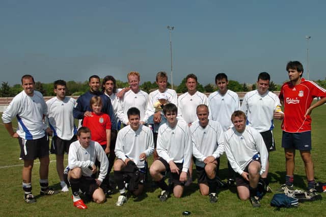 Tardis Music from Division 1 of Portsmouth Saturday Football League, pictured after the 2007 Len Day Cup final at Cams Alders, Fareham.
