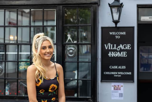 Holly Gladding who organised the fundraiser in memory of Elin Martin at the Village Home pub in Alverstoke where she works. Picture: Mike Cooter (070522)