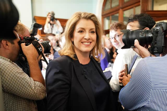 Penny Mordaunt at the launch of her campaign to be Conservative Party leader and Prime Minister, at the Cinnamon Club, in Westminster, London.