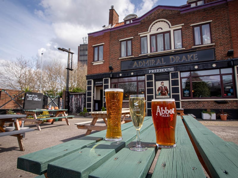 The Admiral Drake in North End, Portsmouth has turned some of its car parking space into an outdoor area that seats 100 people.