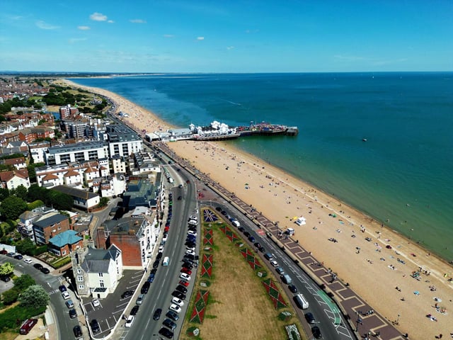 Kevin Fryer captured the glorious sunshine which basked over Portsmouth last weekend using his drone.