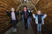 From left, Ava, 9, Willow, 9, and Nina, 5. Whiteley Christmas Event, Whiteley Shopping Centre
Picture: Chris  Moorhouse (071224-33)