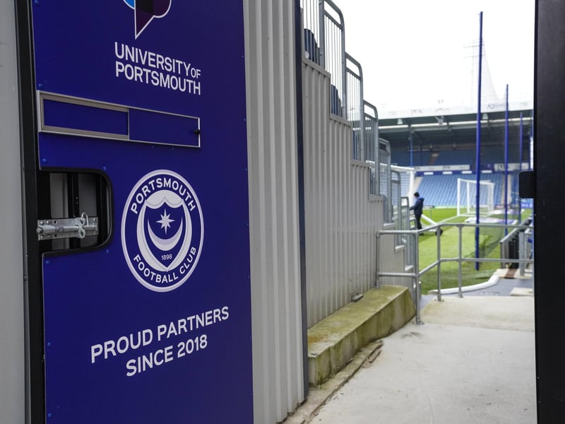 A sneak peak of the pitch from the corner of the Milton End and South Stand.