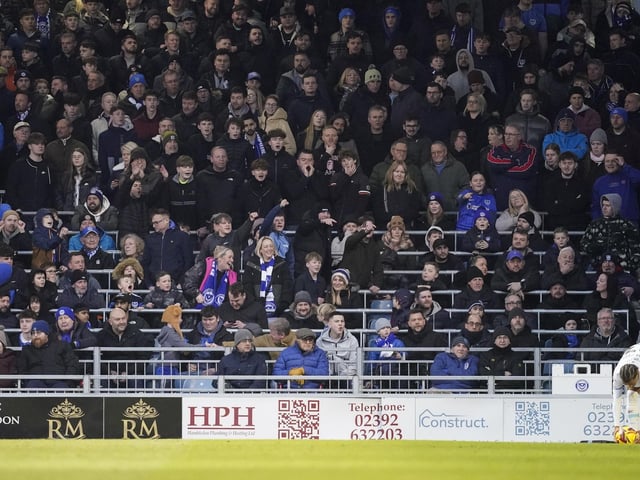 Pompey fans backed their team as they gave it everything against promotion-chasing Burnley at Fratton Park on Saturday.