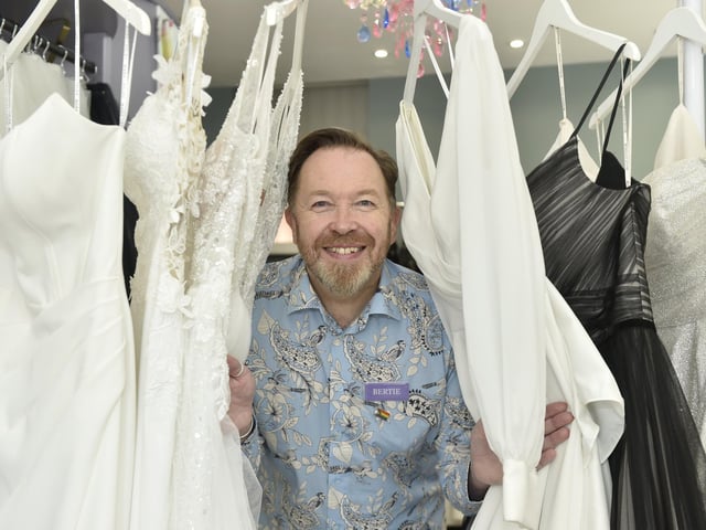 Creatiques Bridal Boutique in Albert Road, Southsea.Pictured is: Bertie Pearce, co-owner of Creatiques.Picture: Sarah Standing (210624-4782)