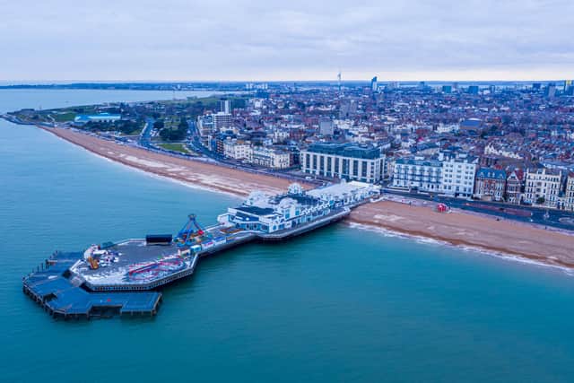 Snow on Southsea seafront. Picture: Marcin Jedrysiak