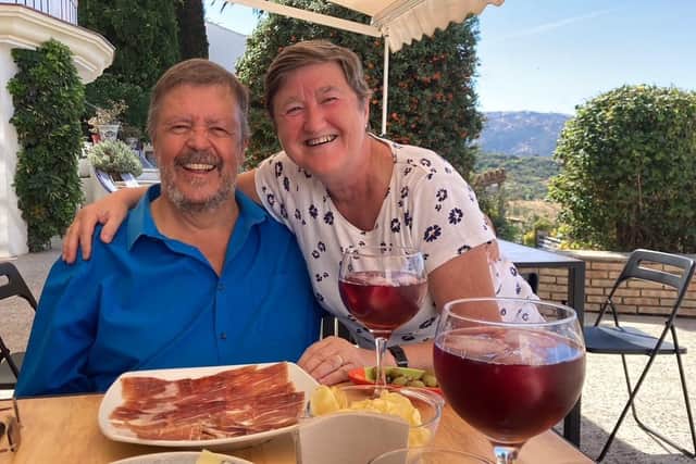 Colin and his wife, Lorraine, in Spain.
