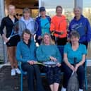 CourtX v Ryde Lawn. Back - Amanda Freeman, Dawn Dewilde, Carrie Bateman, Karen Claeys, Kahren Barter. Front: Christine Harrison, Clare Keiditsch, Anne Tapley