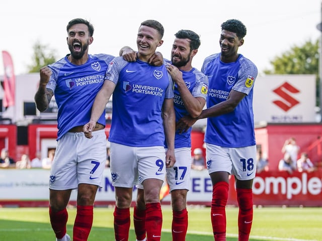 Pompey were victorious at Cheltenham earlier in the season.