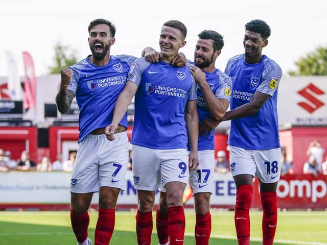 Pompey were victorious at Cheltenham earlier in the season.