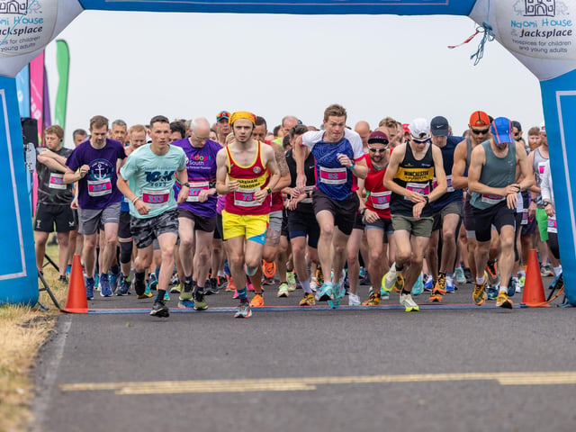 Startline at the Run the Runway event at Solent Airport.
Picture: Mike Cooter