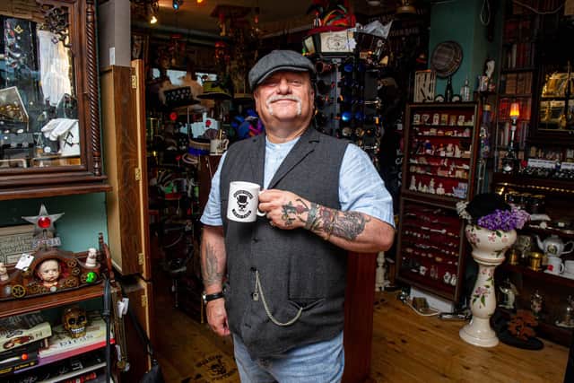 Owner of Head Case Curios, Anthony Duke.
Picture: Habibur Rahman