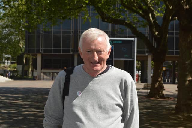 Michael Perry from Gosport has just received his second Covid-19 vaccine. Picture: David George