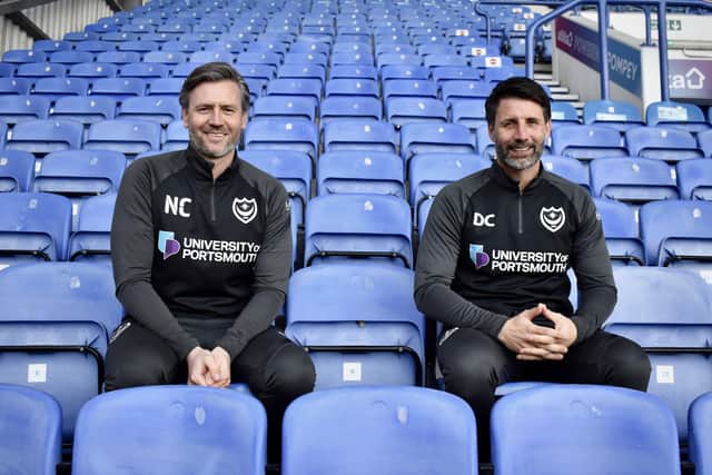 Danny Cowley has named his first team as Pompey head coach - and it will face Ipswich this afternoon. Picture: Portsmouth FC