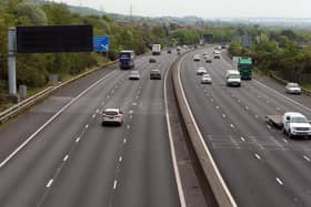 The M27 near Portchester - yesterday's accident happened further west near Southampton Airport 
Picture: Chris Moorhouse (jpns 040522-21)