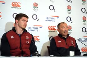 England Head Coach, Eddie Jones (R) and  Owen Farrell (L) Picture: Alex Davidson/Getty Images