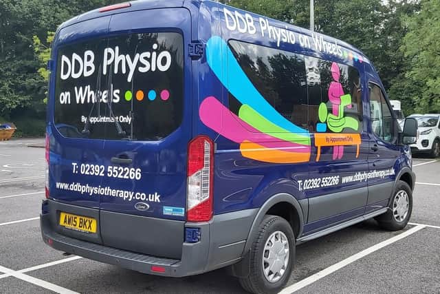 DDB Physiotherapy in Lee-on-the-Solent has launched a new mobile physio van.