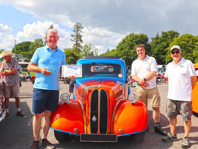 Solent Renegades Choice Award winner Martin with 1959 Ford Pop