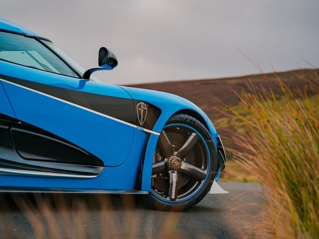 YouTuber WAM Barn's Koenigsegg Agera RST on display at Beaulieu Supercar Weekend