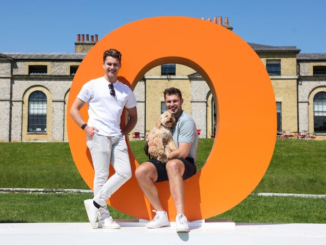 Dancers AJ Pritchard and Curtis Pritchard at Goodwoof 2024. Picture: Matt Alexander/PA Media Assignments