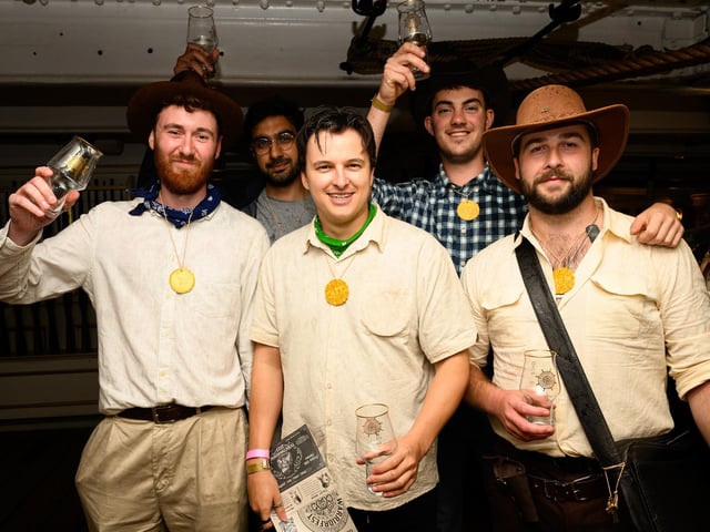 Ticket holders had the pleasure of being on board a famous naval ship whilst enjoying a tipple.

Picture: Keith Woodland (170721-21)