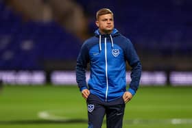 Dan Gifford was unused on Pompey's bench at Ipswich in the Papa John's Trophy, but a loan move to Bognor is now close. Picture: Simon Davies/ProSportsImages