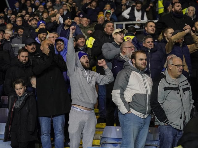 Pompey 1,485 travelling fans were in full voice in their third away game on the spin at Oxford last night.