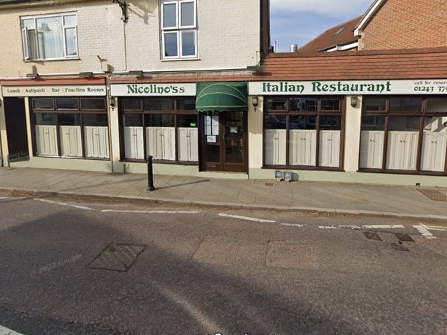 Nicolino's, in North Street, Emsworth, was given an 4.5 star rating by TripAdvisor from 988 reviews.