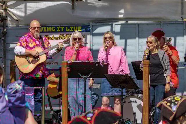 The Igloo Band perform on stage at the Lifeboat Inn on Hayling Island. Picture: Mike Cooter (250824)