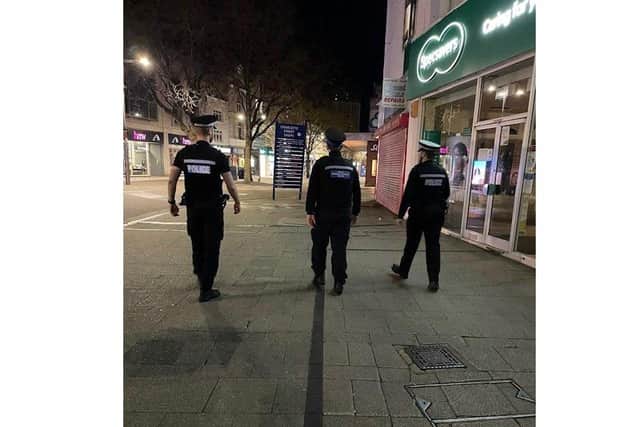 Officers taking part in Operation Weigh