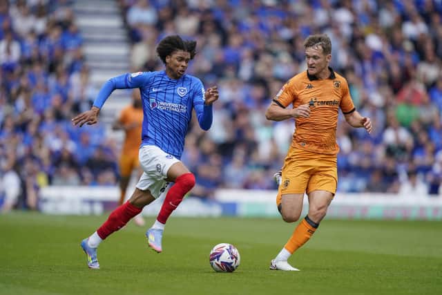 Harvey Blair in action against Hull on the last day of the season.