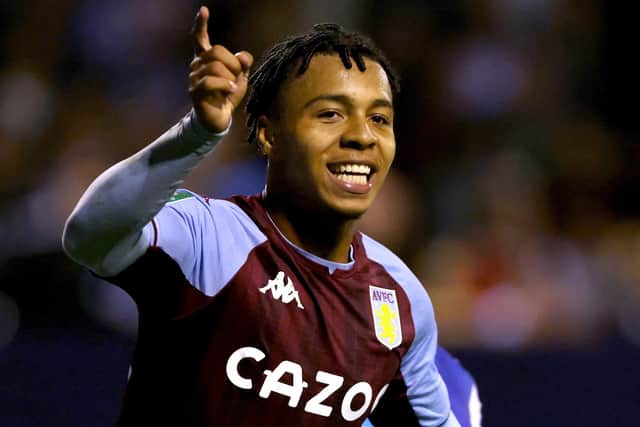 Villa striker Cameron Archer. Pic: Richard Sellers/PA Wire.